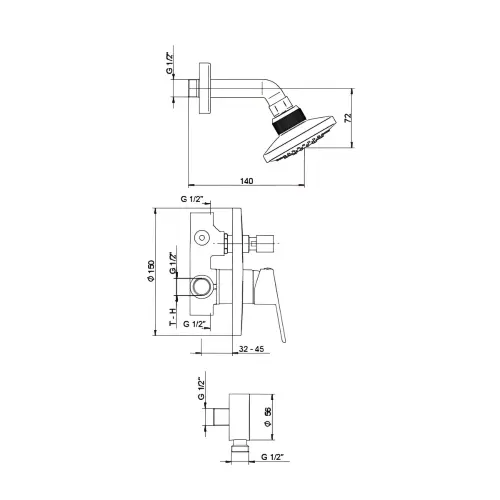 Rosan Smart uzidna JA3160011 - tehnički crtež