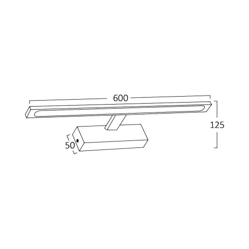 Braytron LED Lampa za Ogledalo 600MM 12W Zlatni CCT IP44 BN12-00786