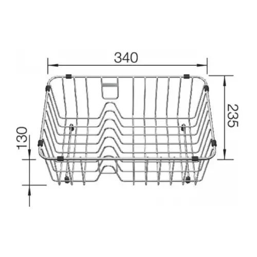 Blanco Korpica za posudje 340x235x130mm 231696