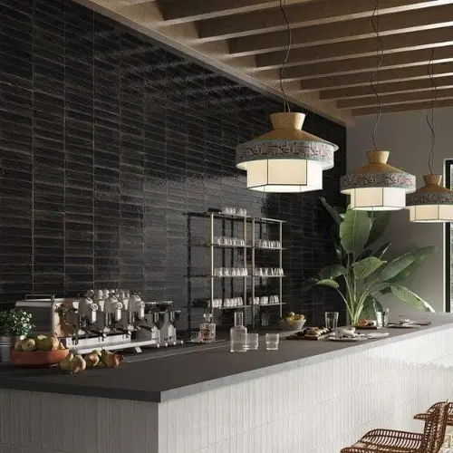 Marazzi Lume Black Lux 6x24cm M6RP