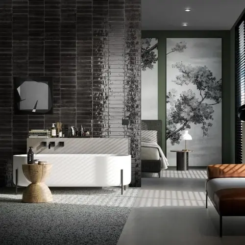 Marazzi Lume Black Lux 6x24cm M6RP