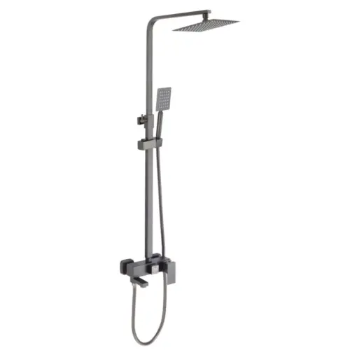 Inter Ceramic Usponski tuš 1f+ručica 1f+slavina jasmina sedal podesiv 71-110 gun grey