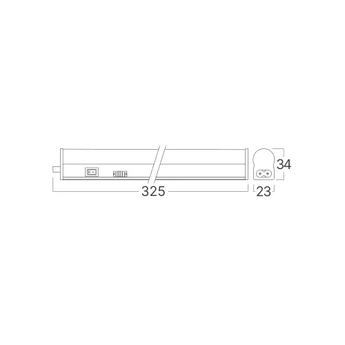 Braytron LED Linijska Svetiljka Okrugla 4W Beli CCT BN10-00180