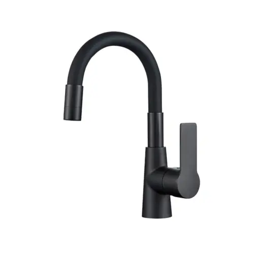 Inter Ceramic Slavina za lavabo jednoručna alisado 1m sedal cink mesing sil. crna