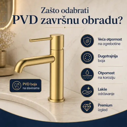 Giusta Ultima za lavabo M size gold Brushed 71101GB0