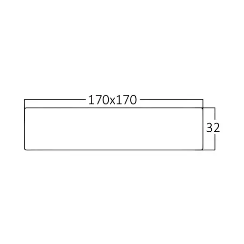 Braytron LED Panel Nadgradni Kvadratni 12W Beli 6500K LP04-01230