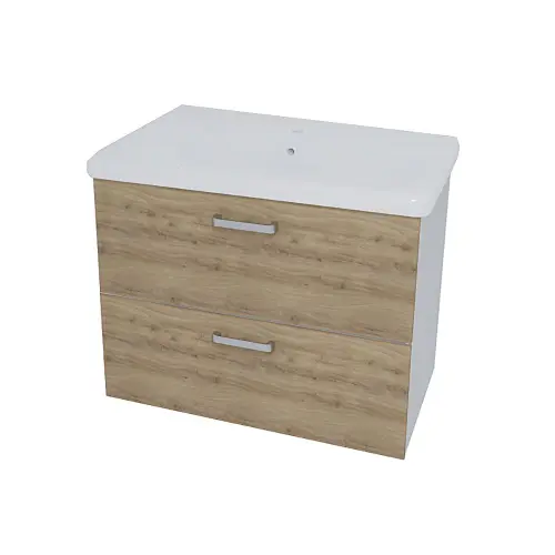 Kolpa Evelin OUE 80 II/2 GRAY/OAK ormarić SA umivaonikom