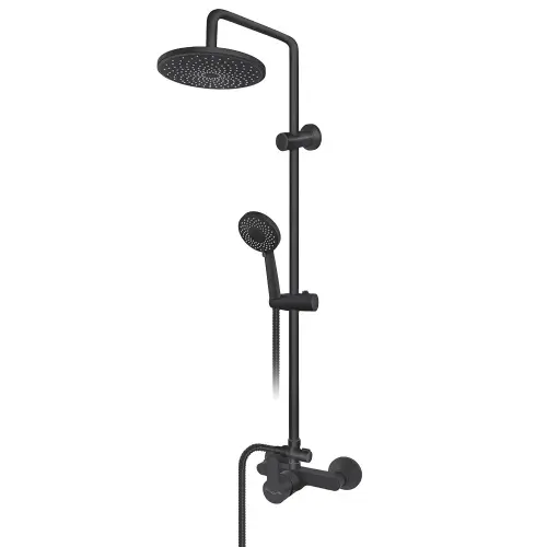 Rosan Blau Black Baterija za tuš kadu sa usp tuš 210x210mm B137251B