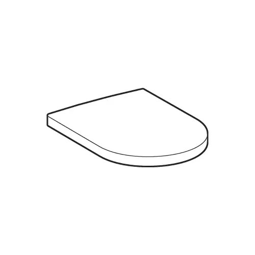 Geberit iCon WC daska Soft close 574130000 - tehnički crtež