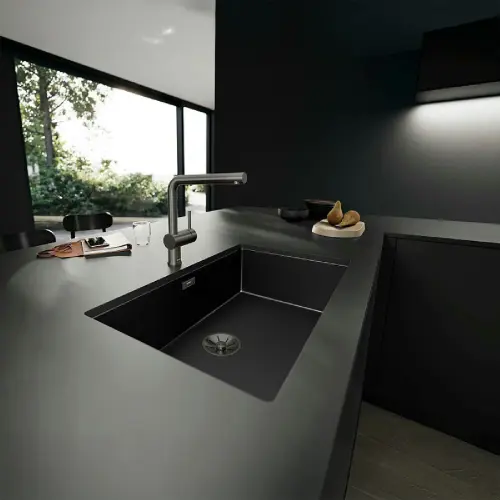 Blanco LINUS saten dark steel 527732