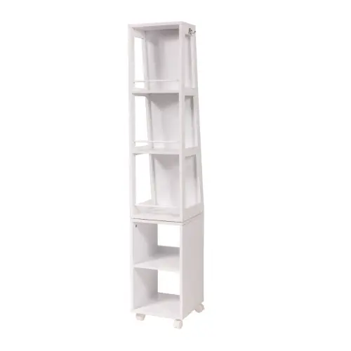Tendance ormarić sa ogledalom I 5 POLICA 30X30X1555CM MDF Bela