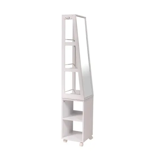 Tendance ormarić sa ogledalom I 5 POLICA 30X30X1555CM MDF Bela