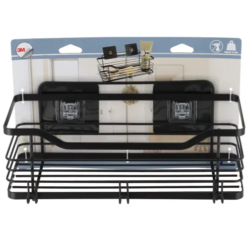 Tendance Zidna žičana Polica samolepljiva 3M 31 X 155 X 165 METAL Crna 91019108