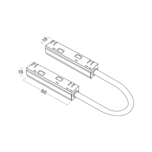 Braytron Magnetni Ugaoni Konektor Crni 48VDC BY41-90021