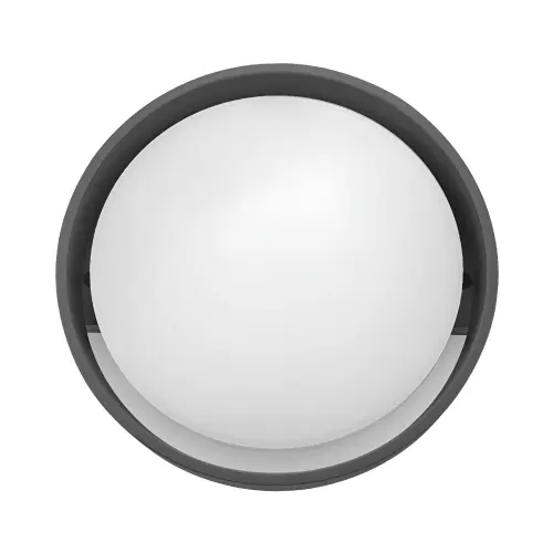 Braytron LED Zidna Svetiljka Okrugla 12W Sivi 4000K IP65 BG38-00712