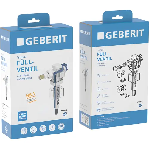 Geberit Plovak tip 380 sa mesinganim navojem 3/8 priključak vode bočno 240.715.00.1