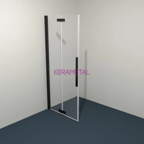 Kolpa Polaris Tuš vrata D80 - Leva B/1 Fold Black 516240