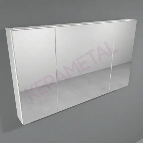 Kolpa San Naomi Set Delux 120cm Bela (Ormarić sa umivaonikom + Ogledalo/ormarić + Visoki ormarić)