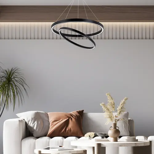 Braytron LED Visilica Okrugla 65W Crni CCT BH16-09681