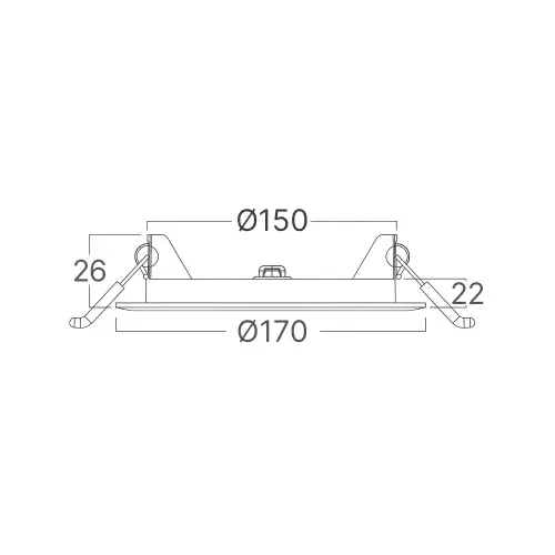 Braytron LED Panel Ugradni Okrugli 8" 12W Beli CCT BP01-91280