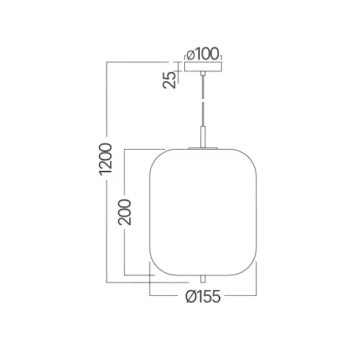 Braytron Visilica E14 Opal/Crni BV01-00104
