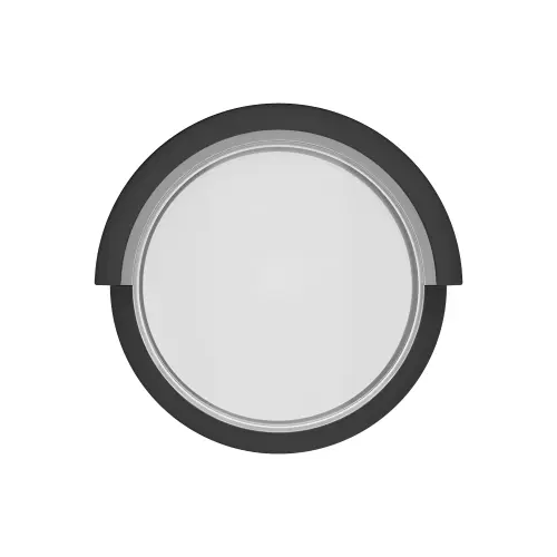 Braytron LED Zidna Svetiljka Okrugla 15W Crni 3000K IP65 BG38-01001