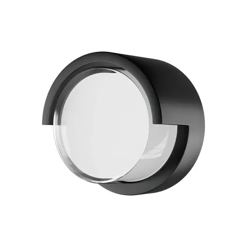 Braytron LED Zidna Svetiljka Okrugla 15W Crni 3000K IP65 BG38-01001