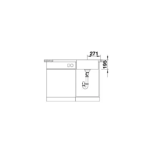 Blanco DIVON II 5S-IF sa p.č. 521660 - tehnički crtež