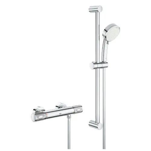 Grohe Grontherm 1000 termostatska za tuš sa kliznom šipkom, crevom i tuš ručicom 34783000