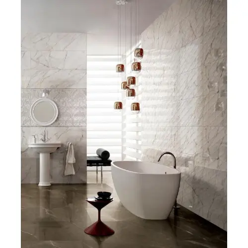 Marazzi Allmarble Wall 40X120 Statuario Struttura 3D Pavé Lux M73S