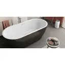 Kolpa Samostojeća Kada Dalia-FS 170x80/O (Black&White) + sifon 561760