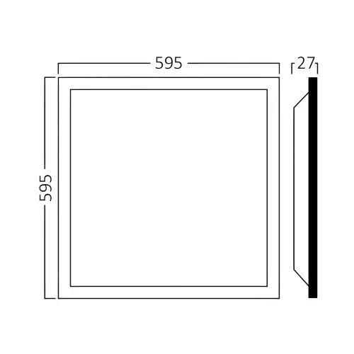 Braytron LED Panel Ugradni 595X595 50W Beli 4000K BP28-56610