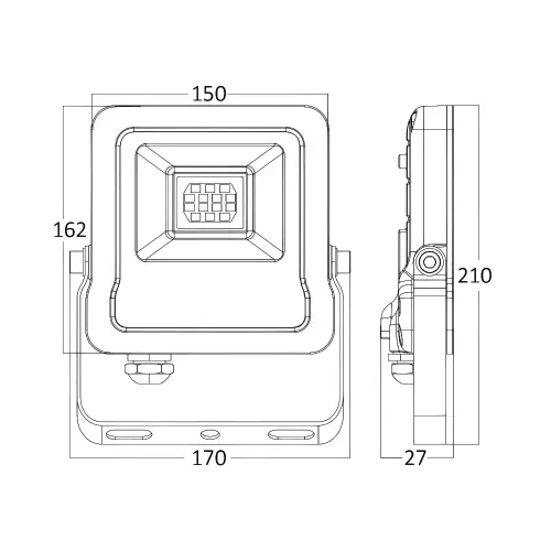 Braytron LED Reflektor 30W Sivi 3000K IP65 BT61-03002