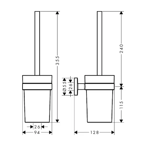 Hansgrohe Logis UNIVERSAL WC četka 41722000