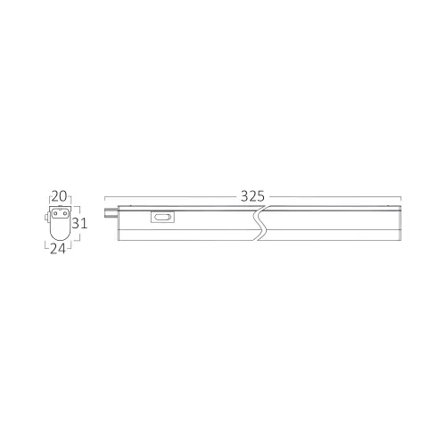 Braytron LED Linijska Svetiljka Okrugla 4W Bela 4000K BN11-00410