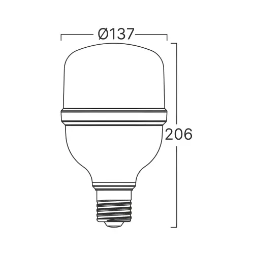 Braytron LED Sijalica T T140 50W E27 4000K BA13-35021
