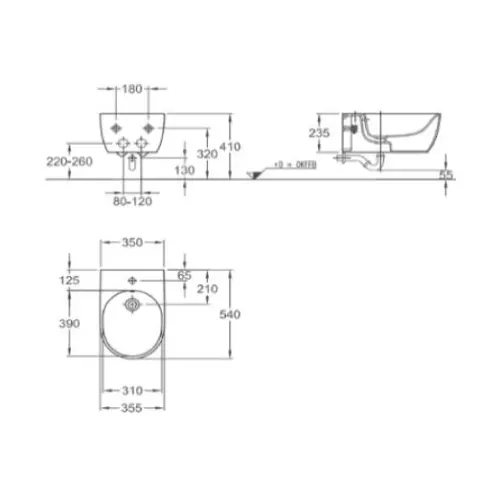 Geberit iCon bide konzolni 234000000
