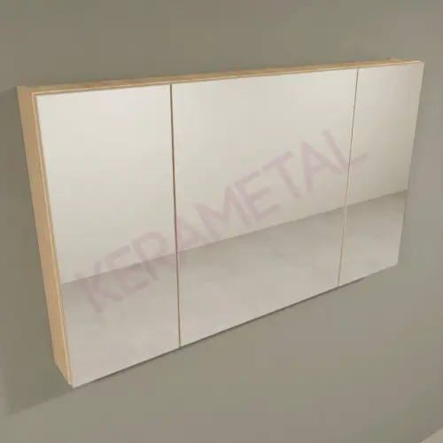 Kolpa San Naomi Set 120cm Braon (Ormarić sa umivaonikom + Ogledalo/ormarić)