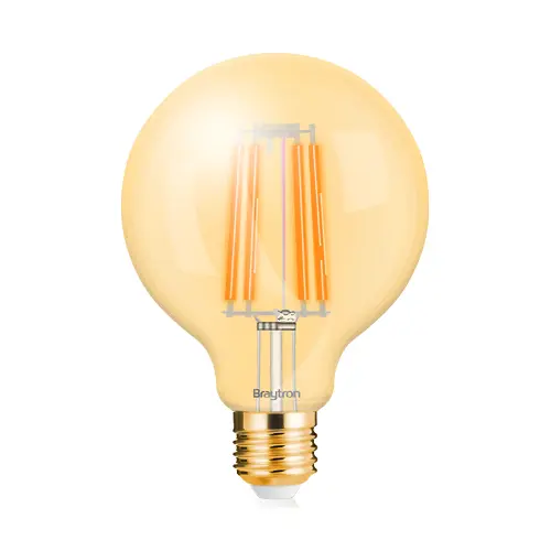 Braytron Dimabilna LED Filament Kugla G95 6W E27 Amber 2200K BB47-60620